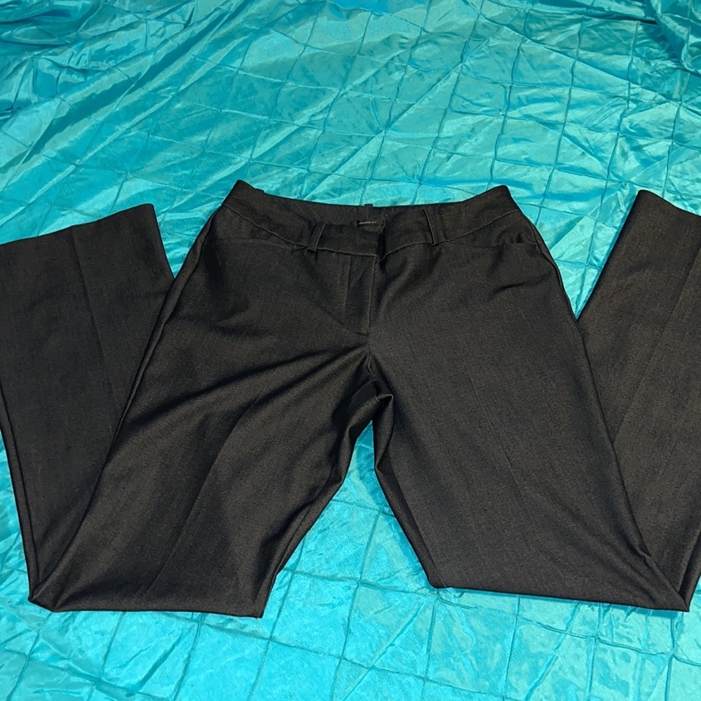 Worthington Dark Grey Wide-Leg Dress Pants - size 6 - Picture 2 of 6